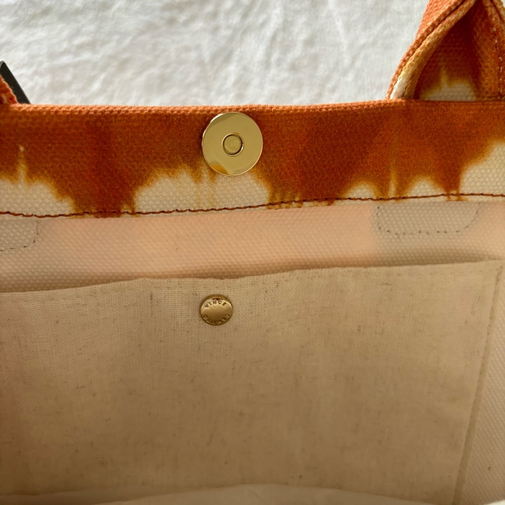 VINCE CAMUTO Orla Large Tie-Dye Canvas Structured Tote Handbag--NWT - Picture 6 of 14
